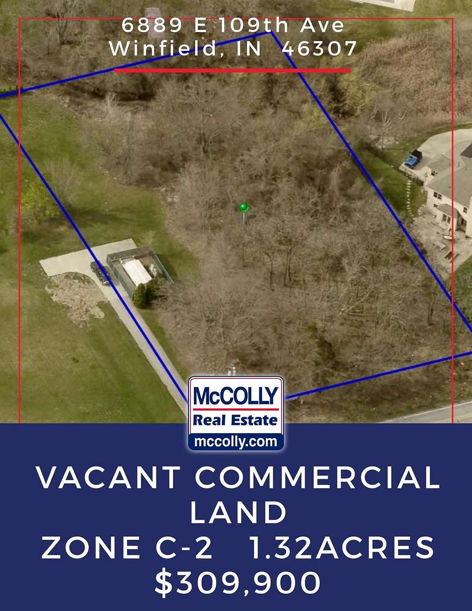 1.3 Acres of Commercial Land for Sale in Winfield, Indiana