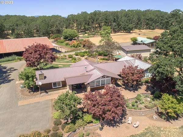 43.4 Acres of Agricultural Land with Home for Sale in Yamhill, Oregon