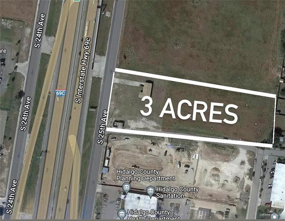 3 Acres of Commercial Land for Sale in Edinburg, Texas