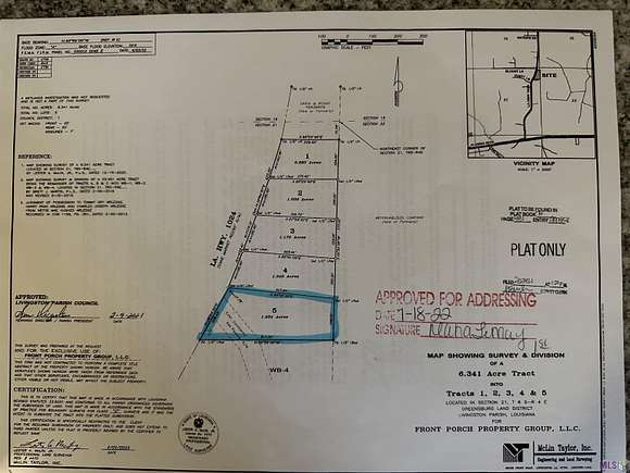 1.9 Acres of Residential Land for Sale in Walker, Louisiana