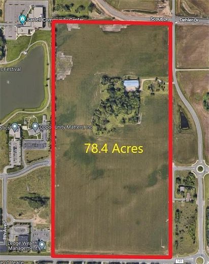 78.4 Acres of Agricultural Land for Sale in St. Cloud, Minnesota