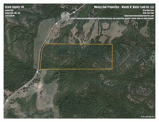 115 Acres of Recreational Land for Sale in Gainesville, Missouri