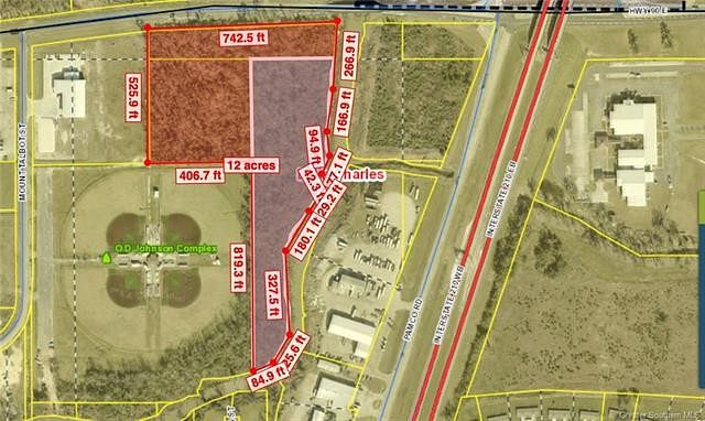 12.8 Acres of Commercial Land for Sale in Lake Charles, Louisiana