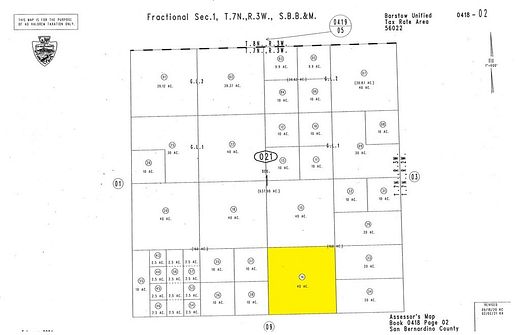 40 Acres of Land for Sale in Barstow, California