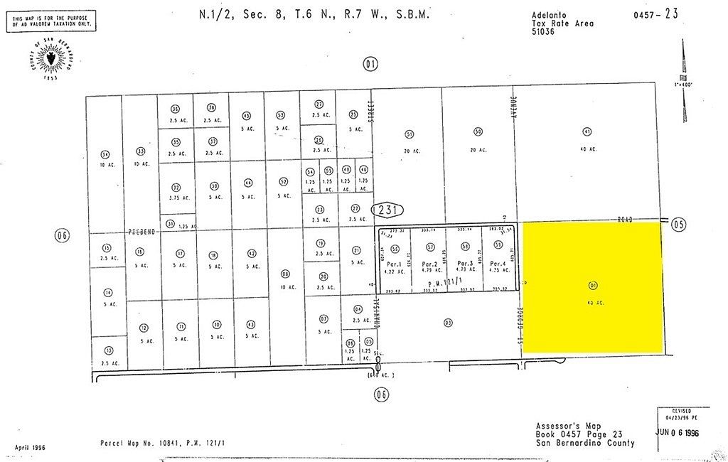 40 Acres of Land for Sale in El Mirage, California