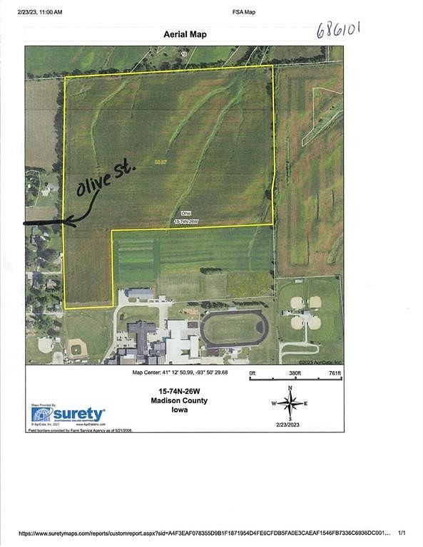 59.9 Acres of Land for Sale in Truro, Iowa
