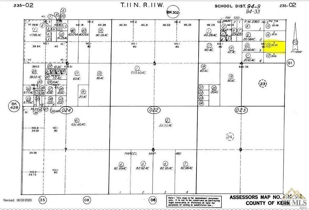 20.6 Acres of Recreational Land for Sale in California City, California