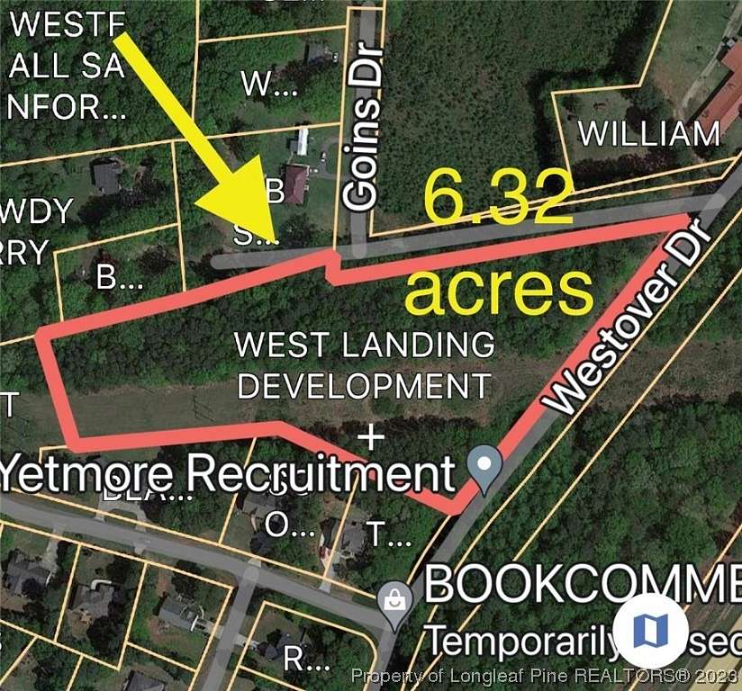 6.3 Acres of Residential Land for Sale in Sanford, North Carolina