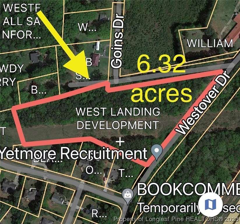 6.32 Acres of Residential Land for Sale in Sanford, North Carolina