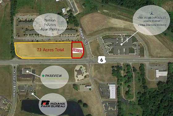 5.2 Acres of Commercial Land for Sale in Kendallville, Indiana