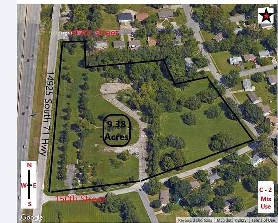 9.38 Acres of Commercial Land for Sale in Grandview, Missouri