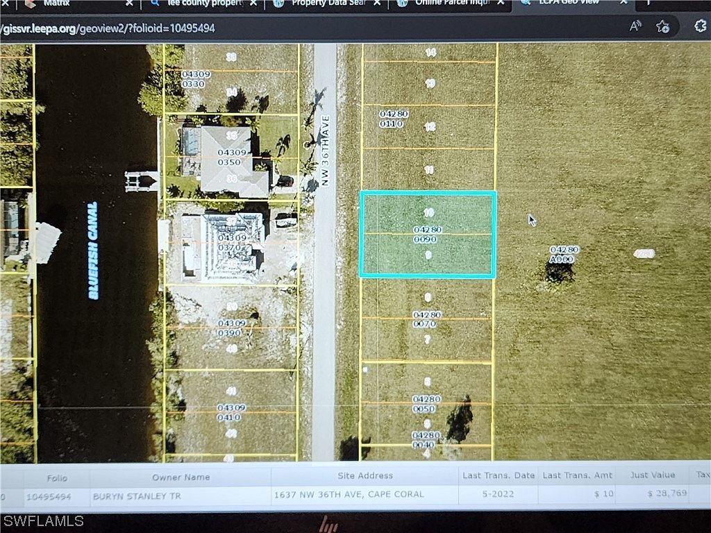 0.224 Acres of Residential Land for Sale in Cape Coral, Florida