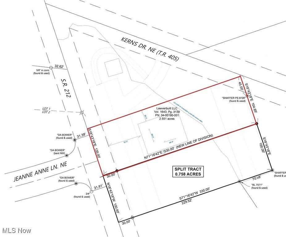 0.76 Acres of Commercial Land for Sale in Bolivar, Ohio