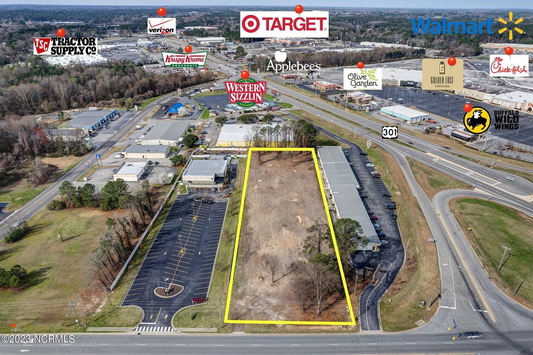 1.9 Acres of Commercial Land for Lease in Rocky Mount, North Carolina