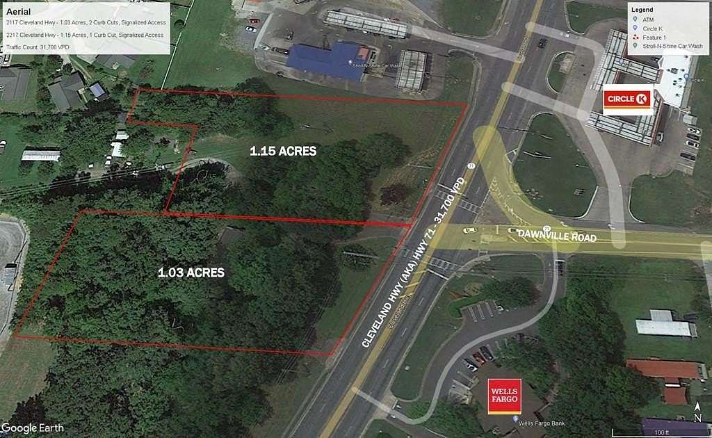2.18 Acres of Commercial Land for Sale in Dalton, Georgia