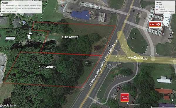 2.18 Acres of Commercial Land for Sale in Dalton, Georgia