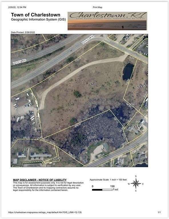 8.07 Acres of Commercial Land for Sale in Charlestown, Rhode Island