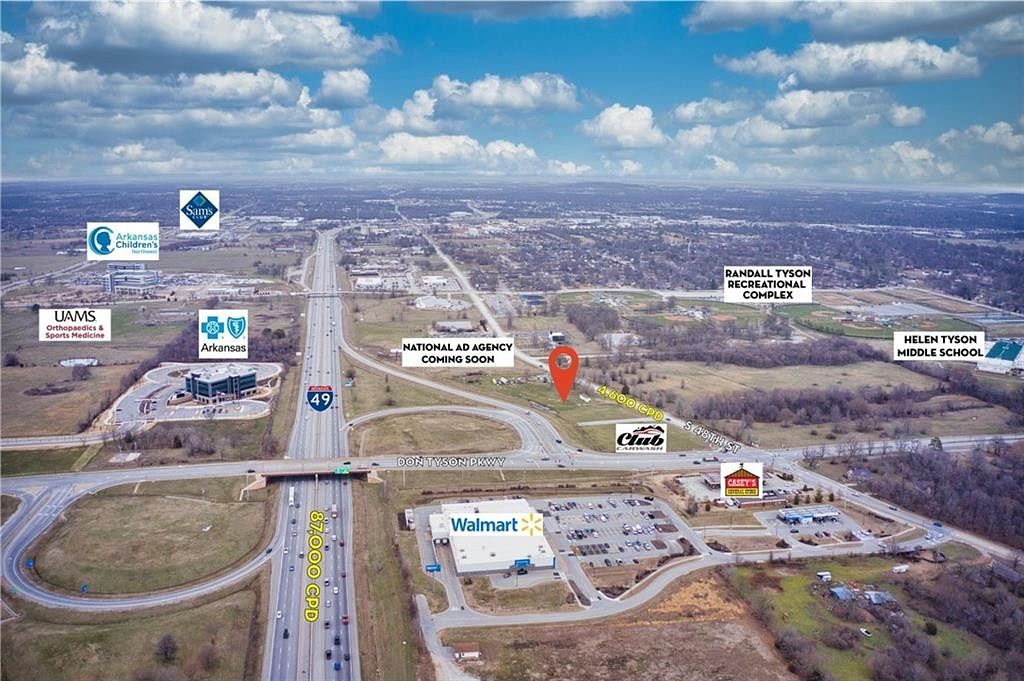 3.8 Acres of Commercial Land for Sale in Springdale, Arkansas
