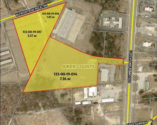 11.76 Acres of Commercial Land for Sale in Aiken, South Carolina