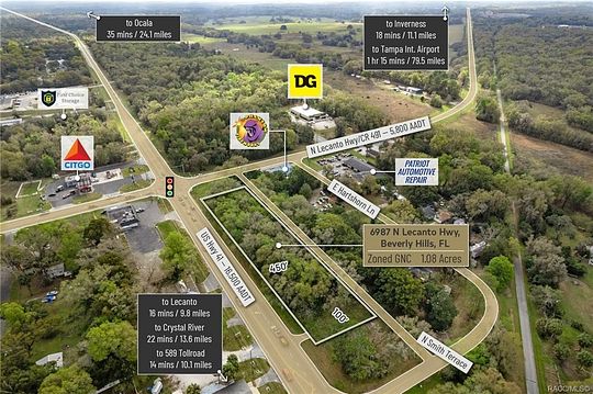 1.1 Acres of Commercial Land for Sale in Beverly Hills, Florida