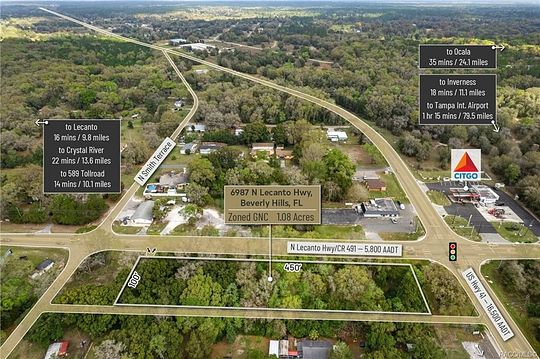 1.1 Acres of Commercial Land for Sale in Beverly Hills, Florida