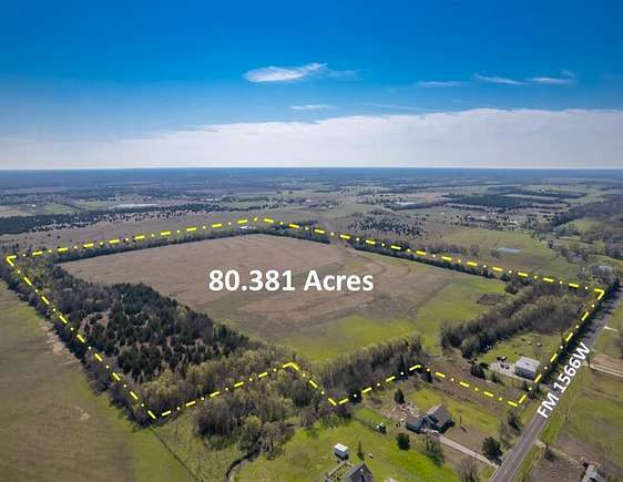 80.4 Acres of Improved Agricultural Land for Sale in Celeste, Texas