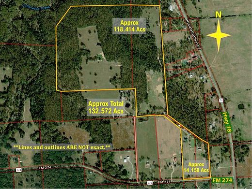 133 Acres of Land with Home for Sale in Ravenna, Texas