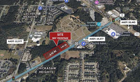 6.3 Acres of Commercial Land for Sale in Dothan, Alabama