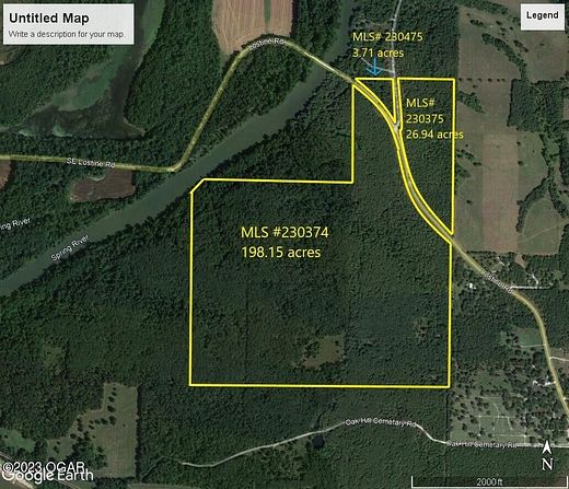 198 Acres of Land for Sale in Galena, Kansas