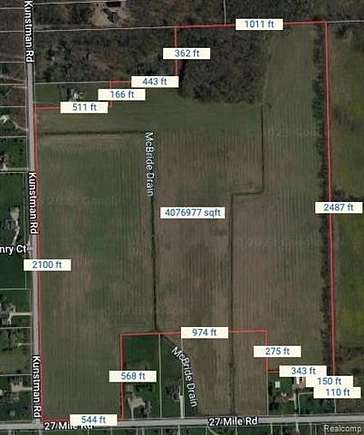 95.2 Acres of Agricultural Land for Sale in Ray Township, Michigan
