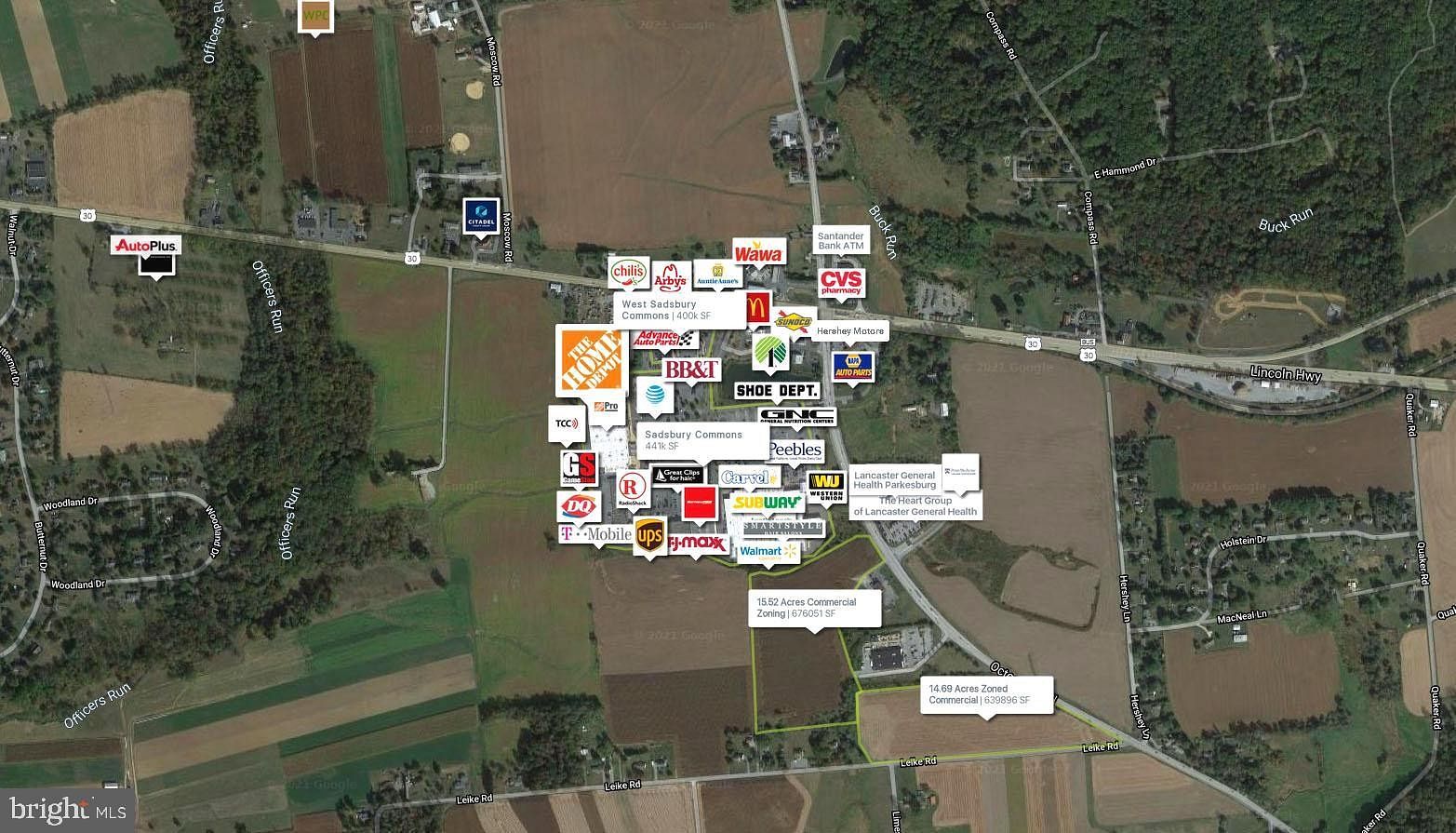 14.7 Acres of Commercial Land for Sale in Parkesburg, Pennsylvania