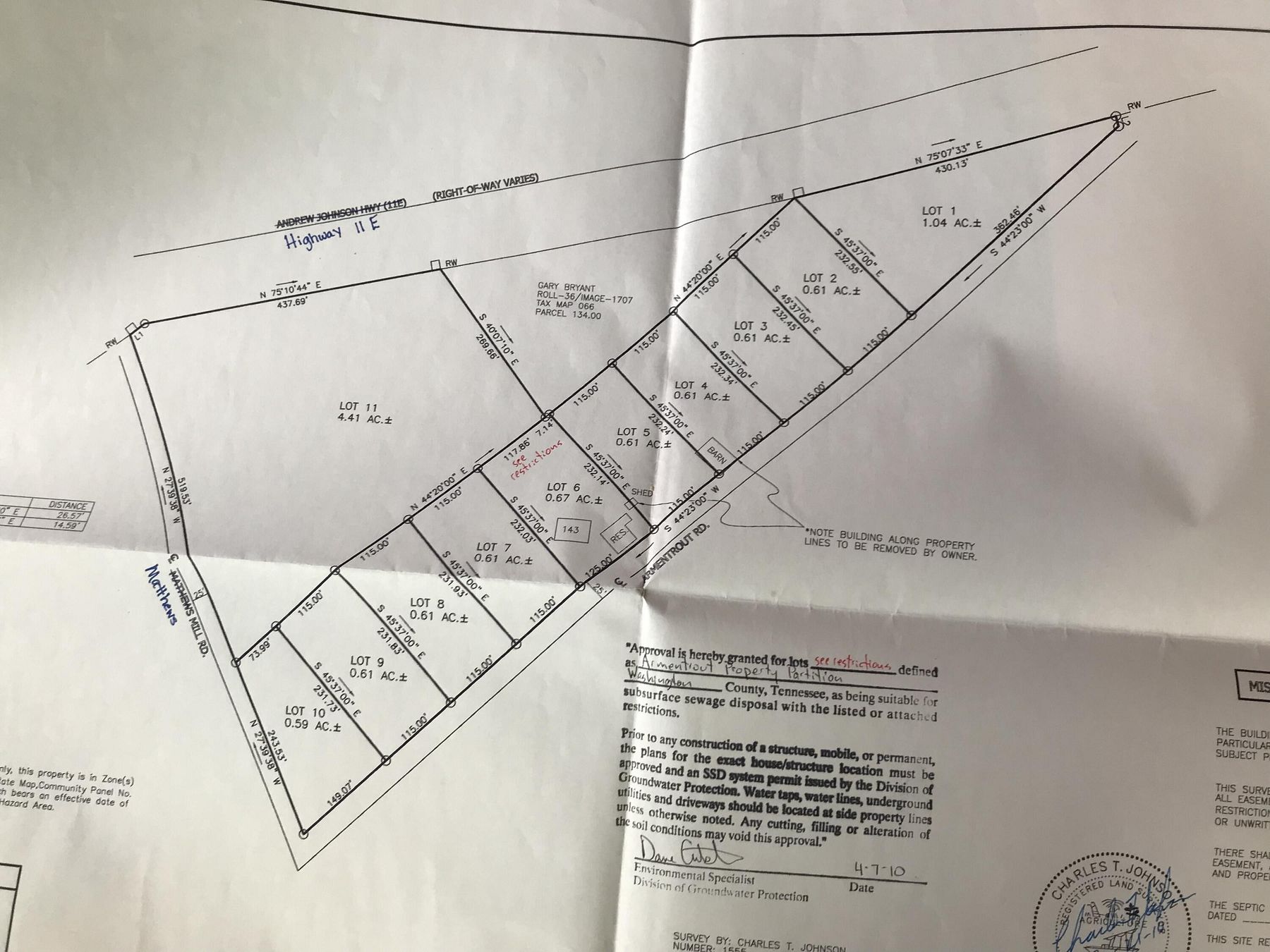 3.5 Acres of Commercial Land for Sale in Limestone, Tennessee