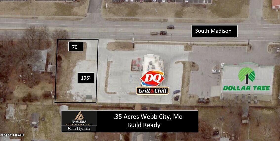 0.35 Acres of Commercial Land for Sale in Webb City, Missouri