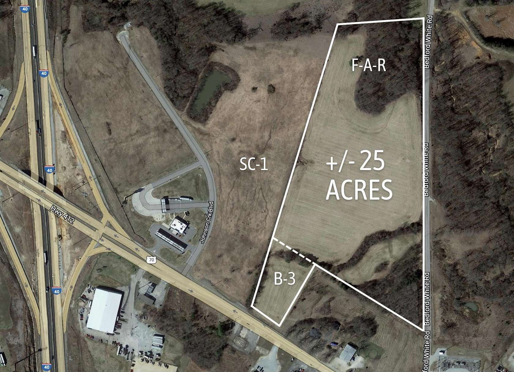 25 Acres of Commercial Land for Sale in Jackson, Tennessee