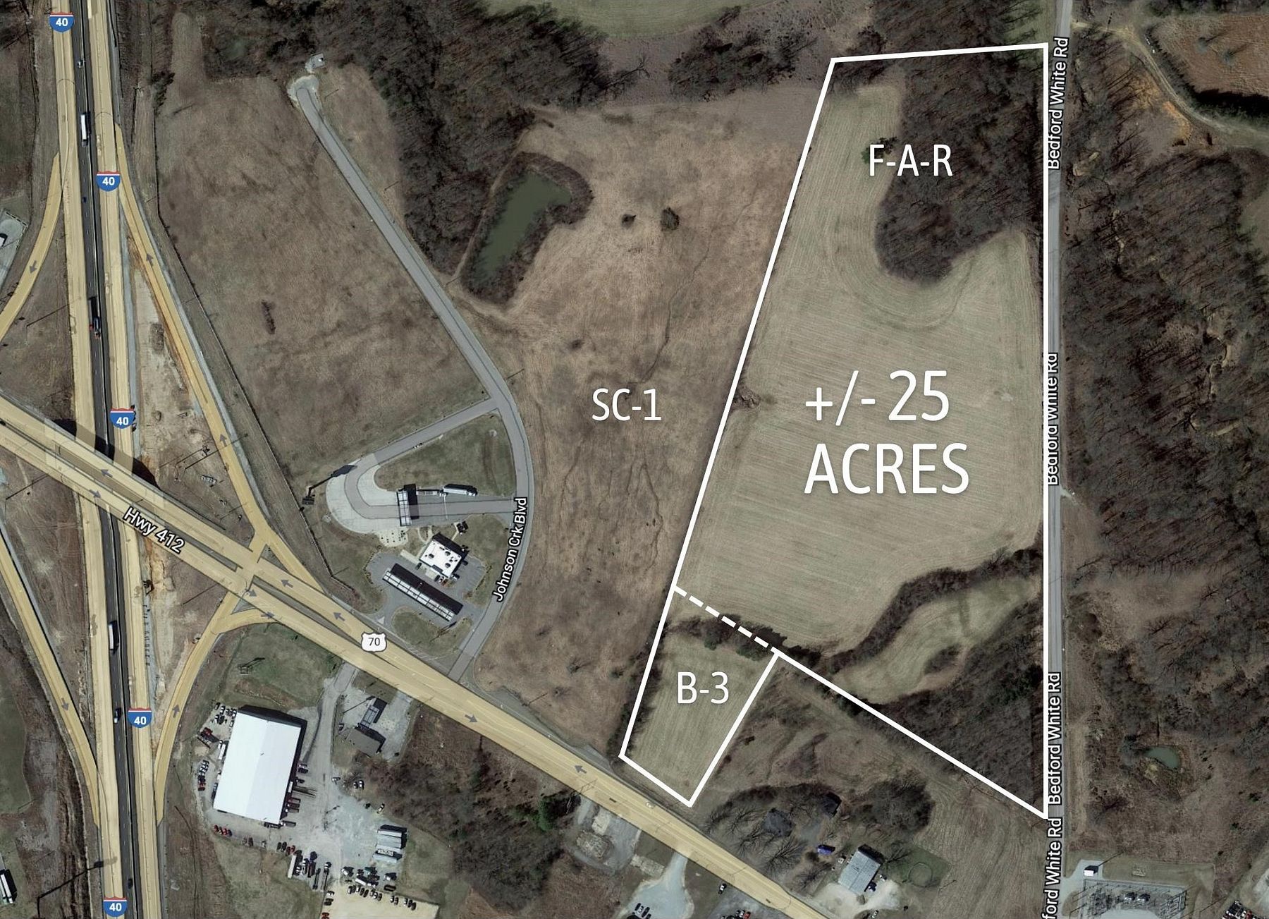 25 Acres of Mixed-Use Land for Sale in Jackson, Tennessee