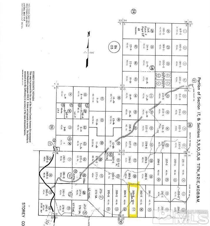 39.7 Acres of Land for Sale in Virginia City, Nevada