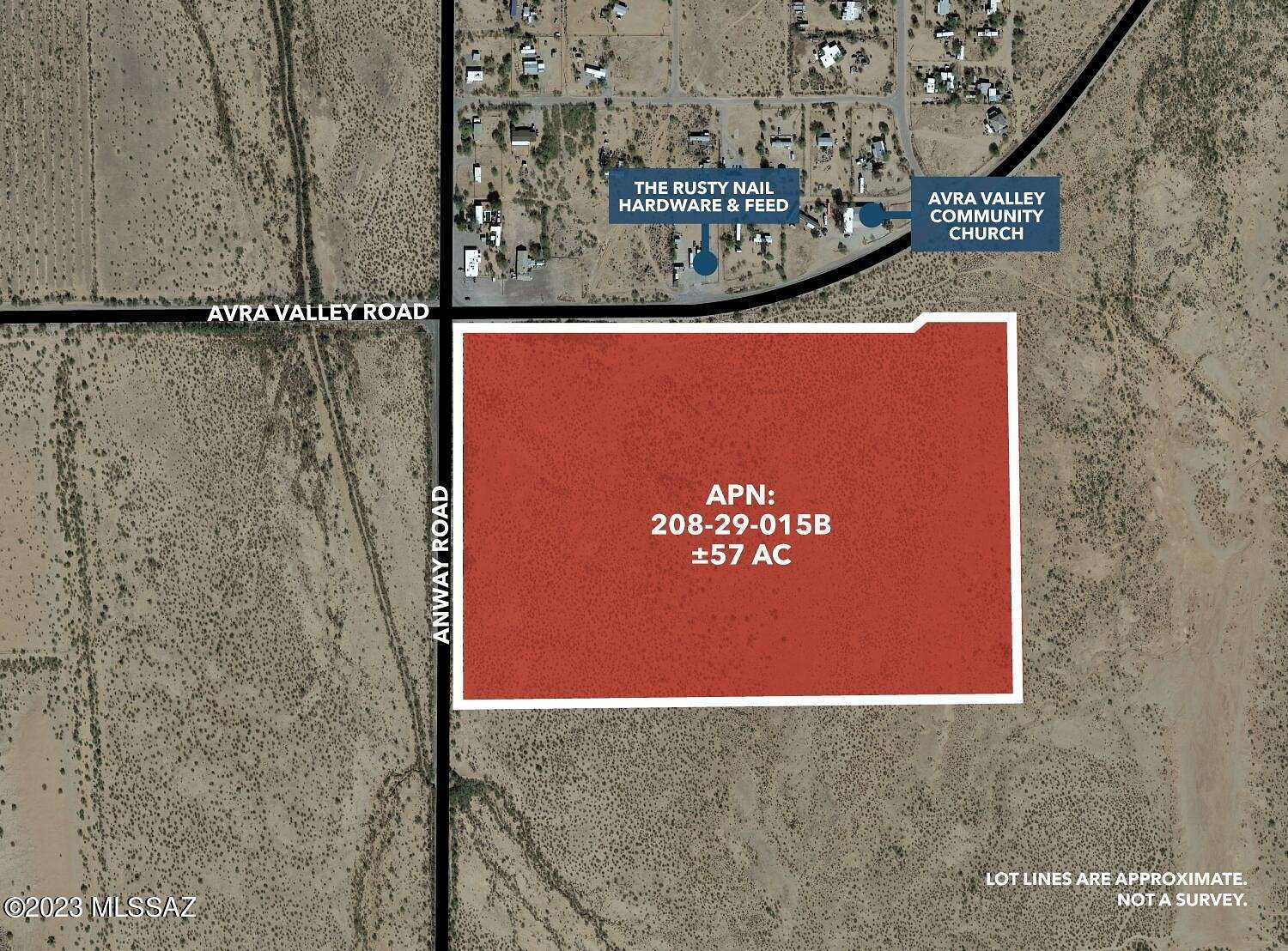 57 Acres of Land for Sale in Marana, Arizona