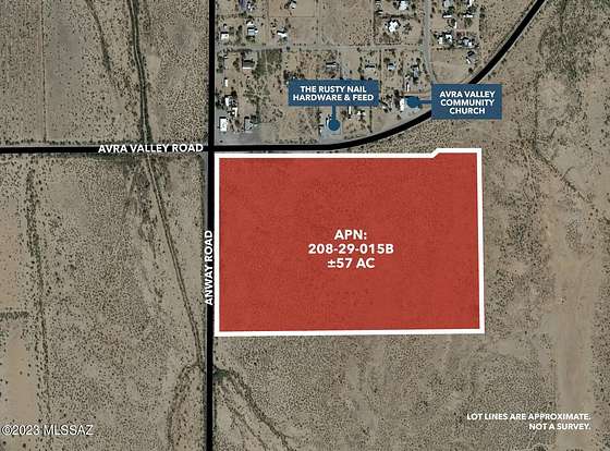 57 Acres of Land for Sale in Marana, Arizona