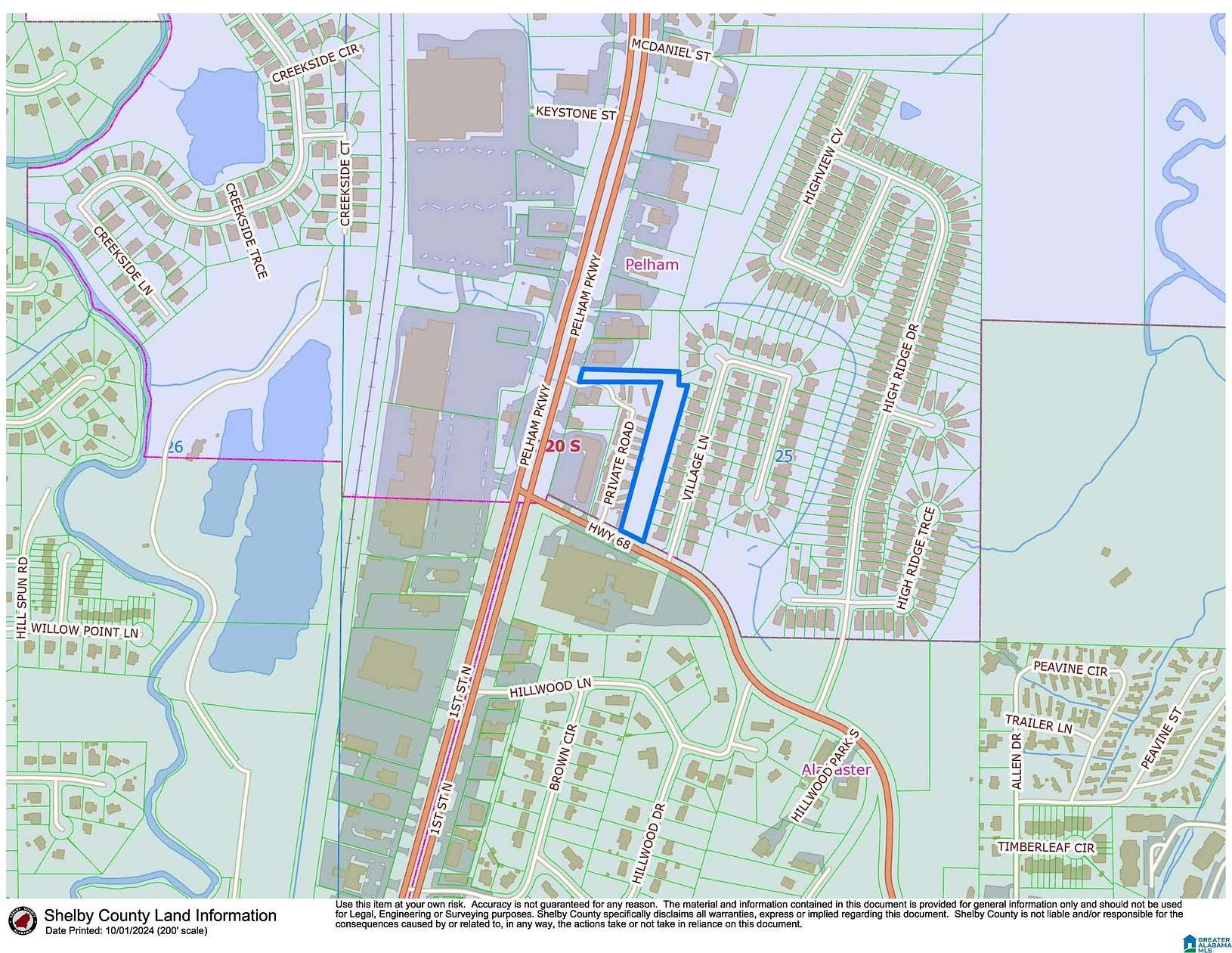 2 Acres of Mixed-Use Land for Sale in Pelham, Alabama