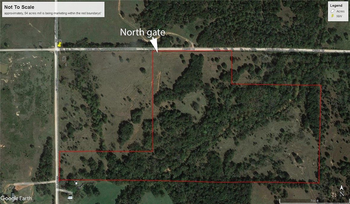 54 Acres of Land for Sale in Boley, Oklahoma