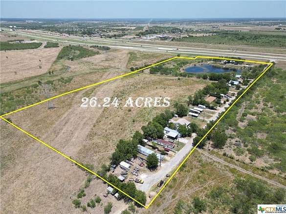 26.2 Acres of Agricultural Land with Home for Sale in Lockhart, Texas