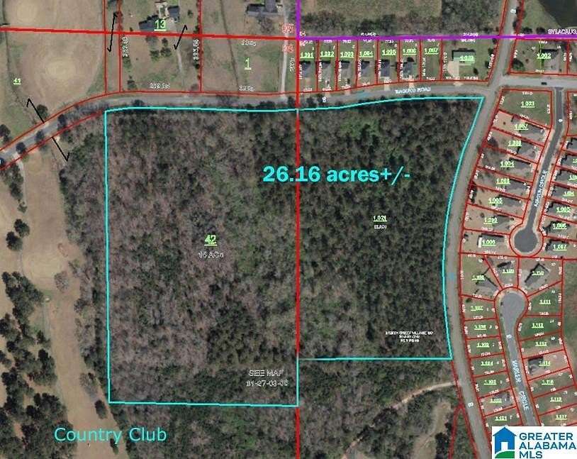 26 Acres of Land for Sale in Sylacauga, Alabama