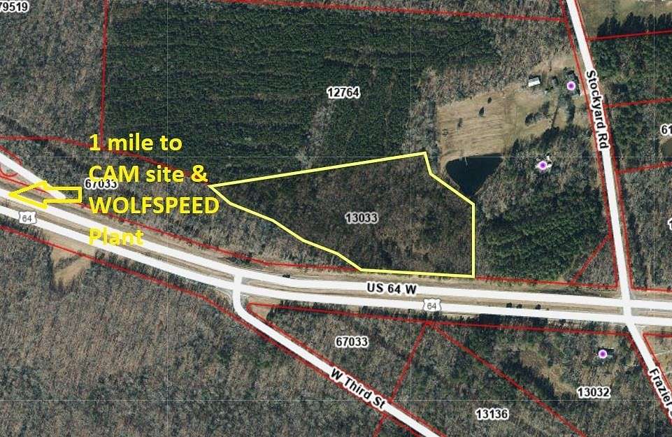8.6 Acres of Residential Land for Sale in Siler City, North Carolina