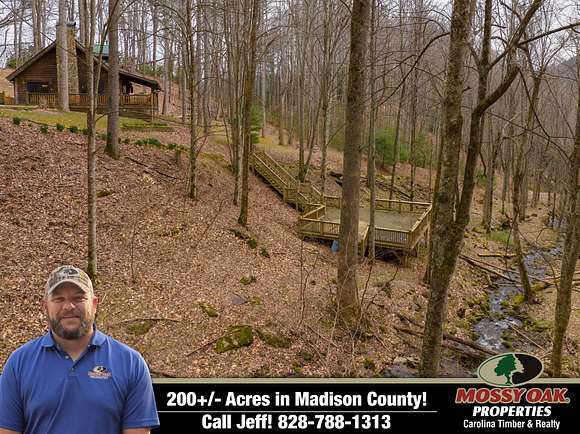 200 Acres of Recreational Land with Home for Sale in Hot Springs, North Carolina