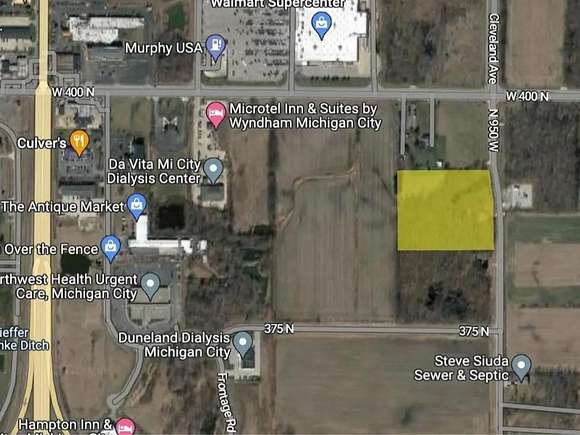 5.4 Acres of Commercial Land for Sale in Michigan City, Indiana