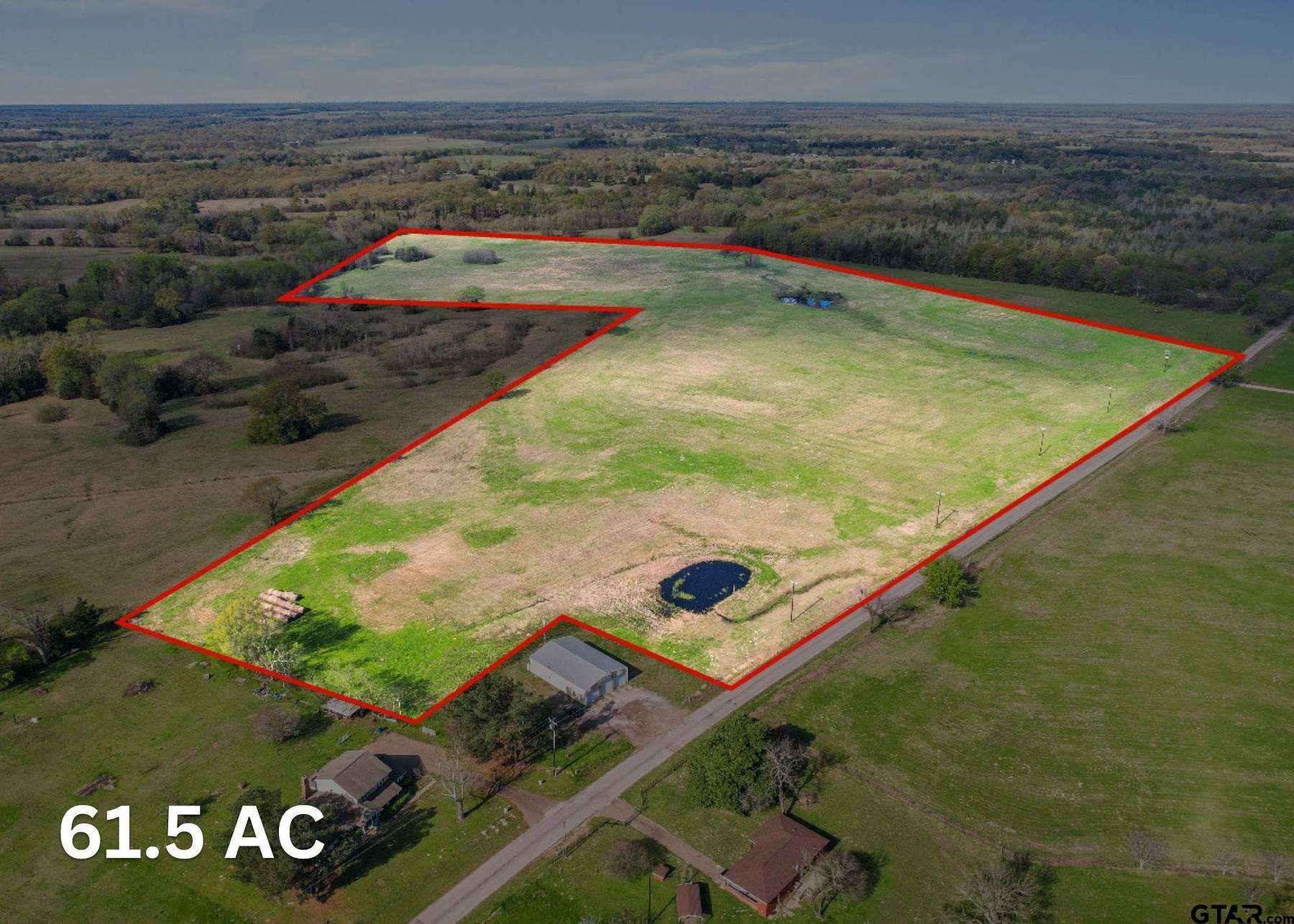 61.5 Acres of Land for Sale in Mount Pleasant, Texas