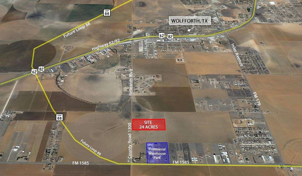 24 Acres of Commercial Land for Sale in Wolfforth, Texas