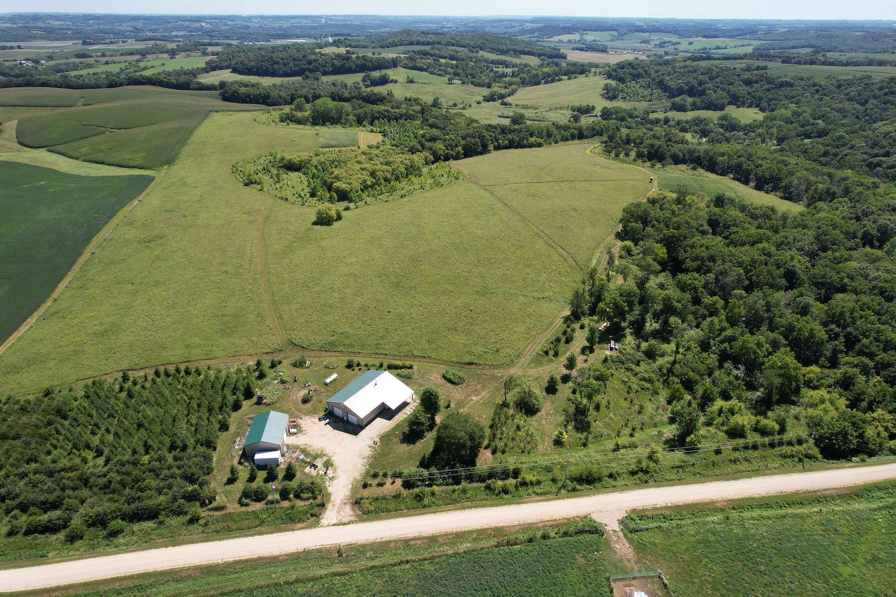 176 Acres of Land with Home for Sale in Wadena, Iowa