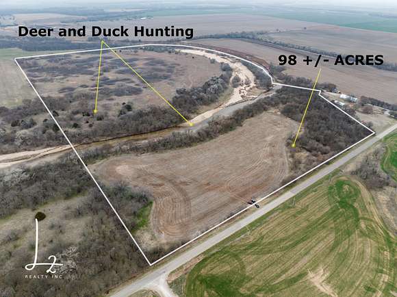97.7 Acres of Recreational Land for Sale in Caldwell, Kansas