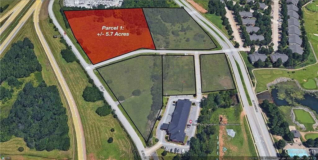 5.7 Acres of Commercial Land for Sale in Lowell, Arkansas